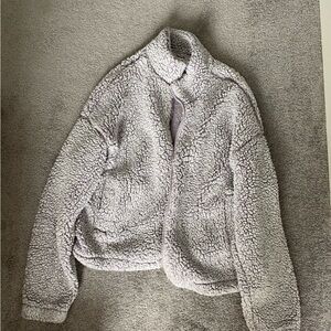garage fuzzy light purple jacket